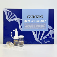 Ronas ten vials arranged to show full treatment set and easy single-dose regimen benefit