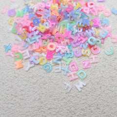 RONGFY letters applied on a nail demonstrating colorful personalization