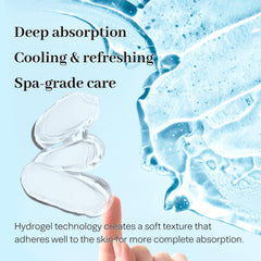 RootedGrace hydrogel adhering to skin and turning transparent