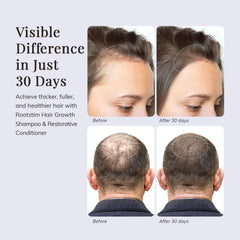 RootStim in-use scalp massage with shampoo promoting soothing circulation