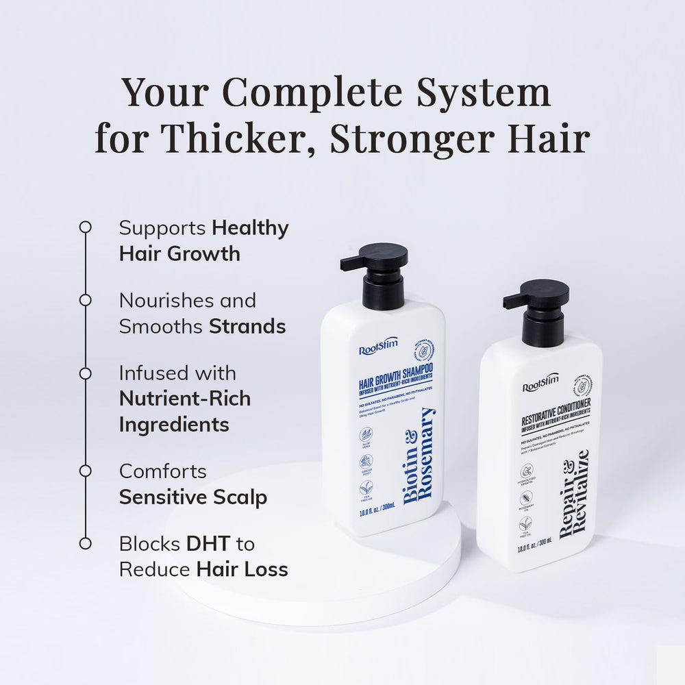 RootStim shampoo foam texture demonstrating gentle cleansing and lather