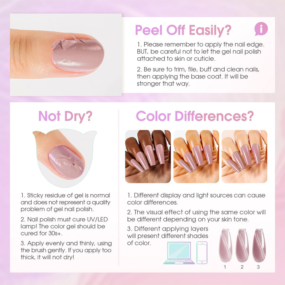 ROSALIND application process showing magnet held over wet polish for technique