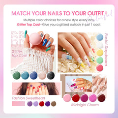 ROSALIND color array flatlay displaying 26 vibrant gel shades for easy selection
