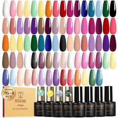 ROSALIND front packaging showing full 30-piece gel polish kit and label benefits