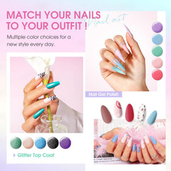 ROSALIND glitter topcoat detail with sparkle, adds shimmer to any color benefit