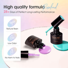 ROSALIND glossy top coat pouring for high-shine salon-style finishes