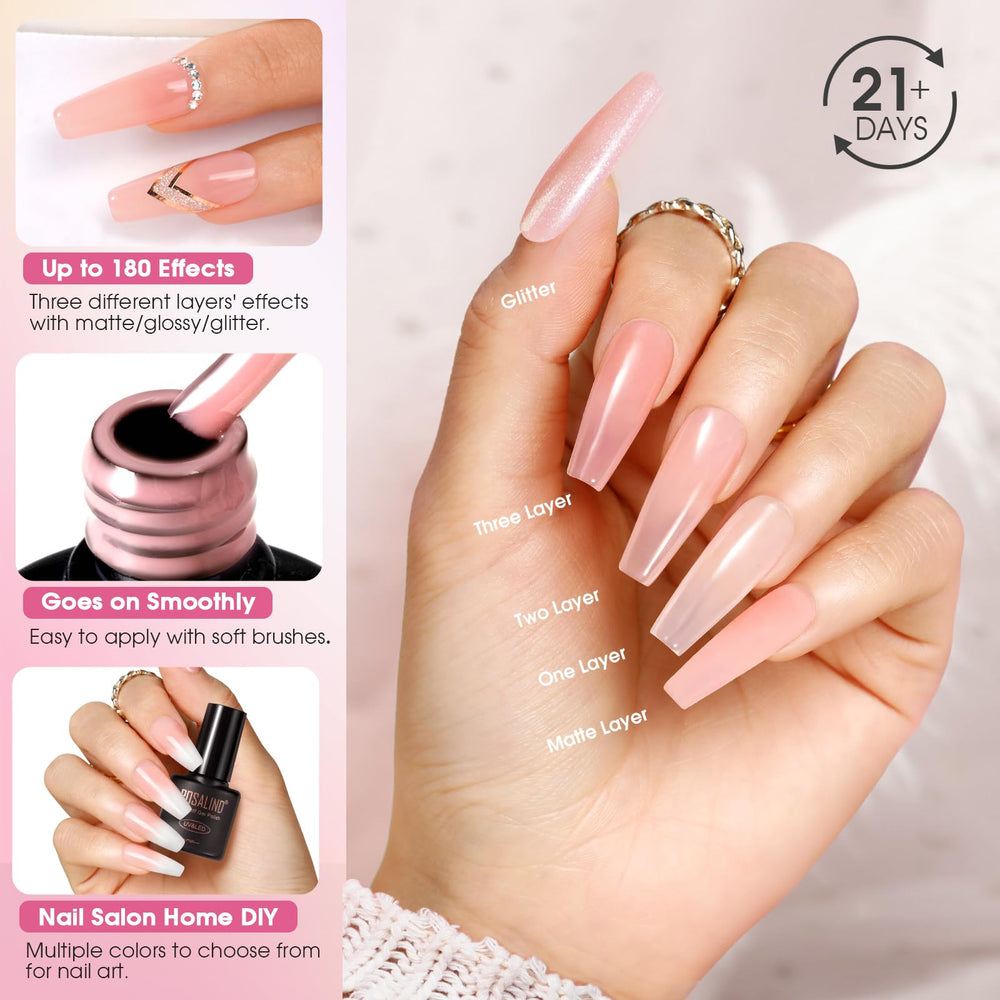 ROSALIND matte top coat droplet showing smooth satin finish for refined nails