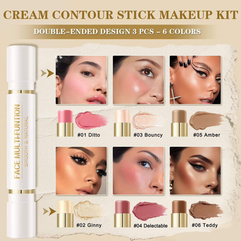 ROSAWEE close-up of double-ended stick design highlighting easy two-shade access