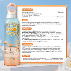 Rosawee back packaging with directions and SPF performance details