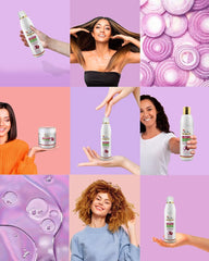 Rose Jolie smooth hair ends close-up, reveals restored softness and shine