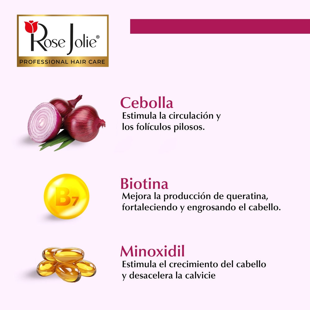 Rose Jolie onion extract ingredient shot, highlights nutrient-rich formula