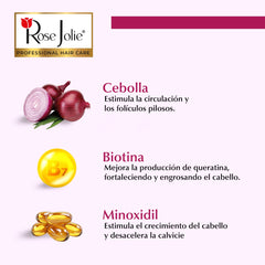 Rose Jolie onion extract ingredient shot, highlights nutrient-rich formula