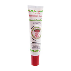 Rosebud Perfume tube front view showing label and strawberry scent for quick identification