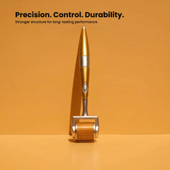 ROSELYNBOUTIQUE needle close-up of 192 titanium microneedles for durable precision