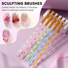 Rosiour pink resin palette with mixed colors for easy blending and cleanup