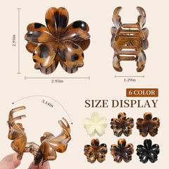 Rosivyphan close-up of one flower claw clip highlighting shape and finish for style