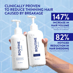 Routine Wellness label close-up highlighting key ingredients and transparency benefit