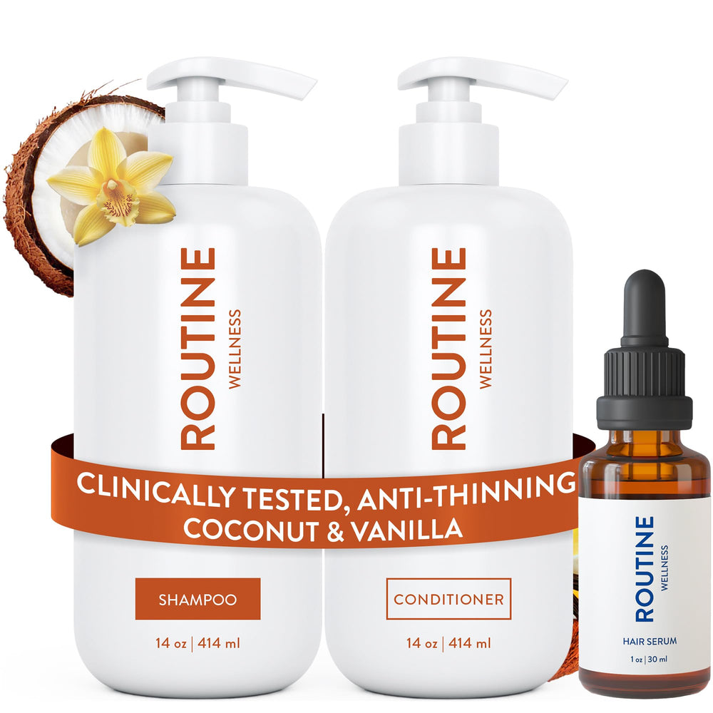 Routine Wellness front packaging showing full set and clean design benefit clarity