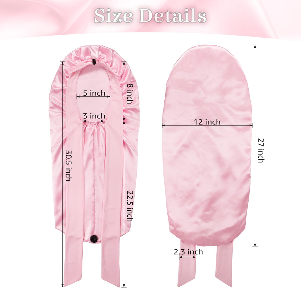 ROYBENS bonnet shown on model to illustrate size and comfortable fit