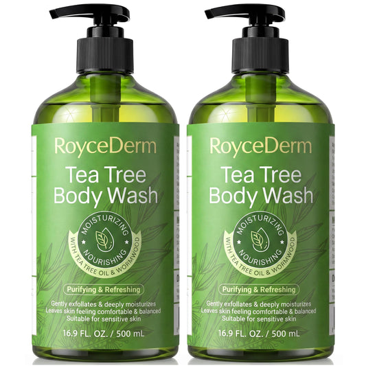 Roycederm front two-pack bottle view showing product and convenience