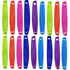 ROYHOO front view of 18PCS vintage banana clips showing color variety and value