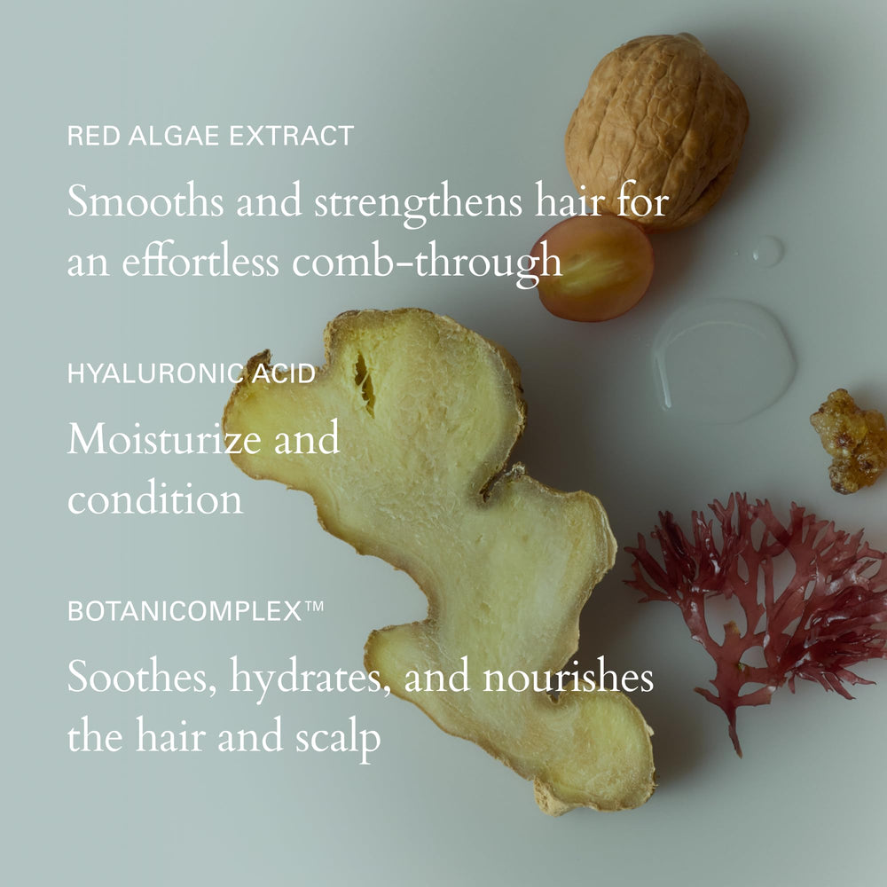 RŌZ application on towel-dried hair for detangling and prep before blow-dry