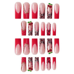 RTKHFZE nails applied on hand demonstrating easy at-home application and polished finish