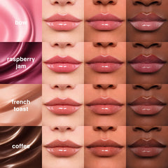 Ruby & Millie gloss texture close-up highlighting smooth non-sticky finish