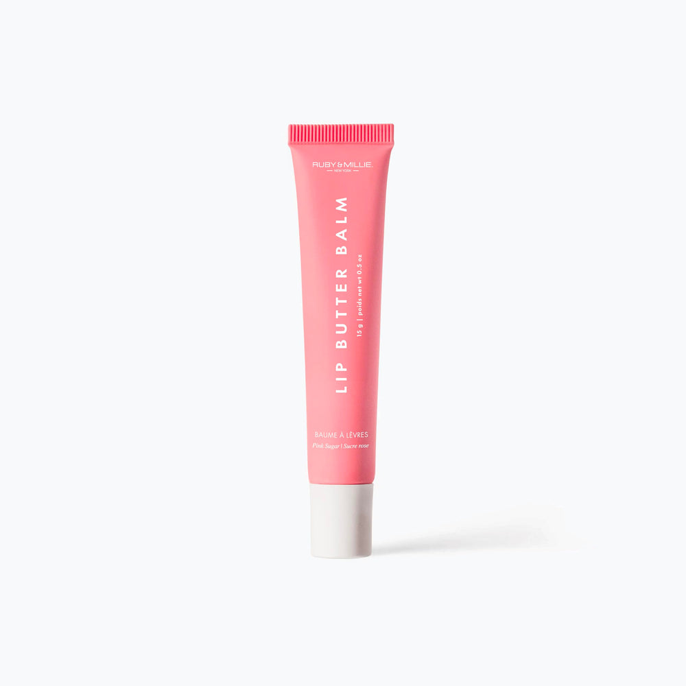 Ruby & Millie compact balm tucked inside a makeup bag for easy daily touch-ups