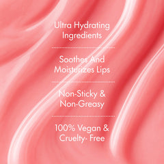 Ruby & Millie hand swatch showing sheer pink tint and moisturized finish