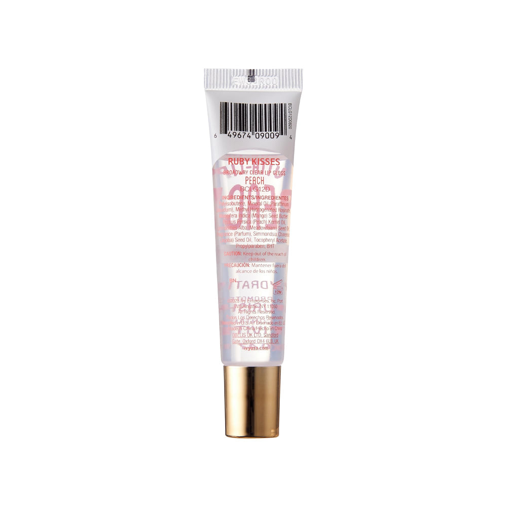 Ruby Kisses label and ingredients detail showing vitamin oils and product transparency