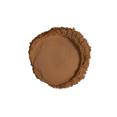 Ruby Kisses powder blended on skin showing natural finish and softened look