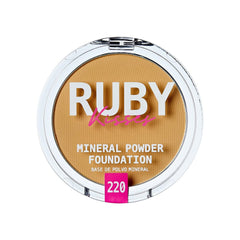 Ruby Kisses compact front view showing Natural Beige shade and portability