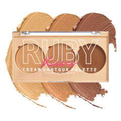 Ruby Kisses palette front compact showing sleek travel-friendly design and convenience