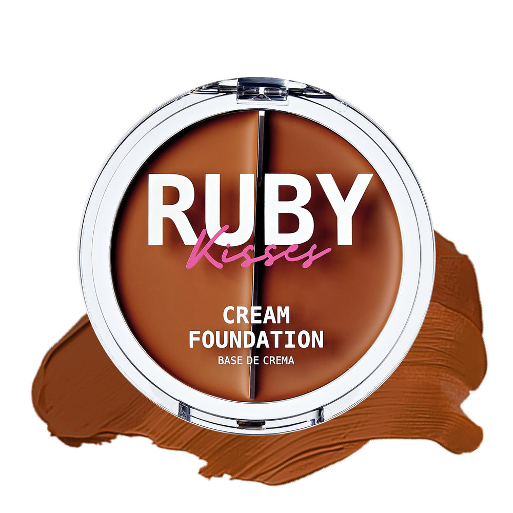 Ruby Kisses front-open palette showing three cream shades for multi-use coverage and sculpting