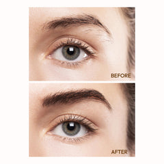 Ruby Kisses kit in use filling brows showing natural, fuller appearance