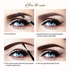 Ruby Kisses three brow stencils laid out showing guided shaping advantage
