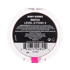 Ruby Kisses in a makeup bag ready for quick all-day coverage