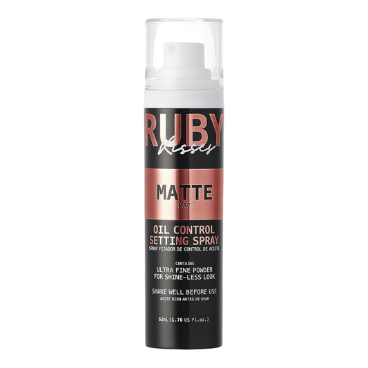 Ruby Kisses front packaging showing bottle and matte finish benefit