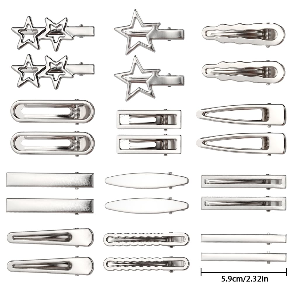 RUIYDZ assorted clip styles top view, quick selection for varied looks benefit