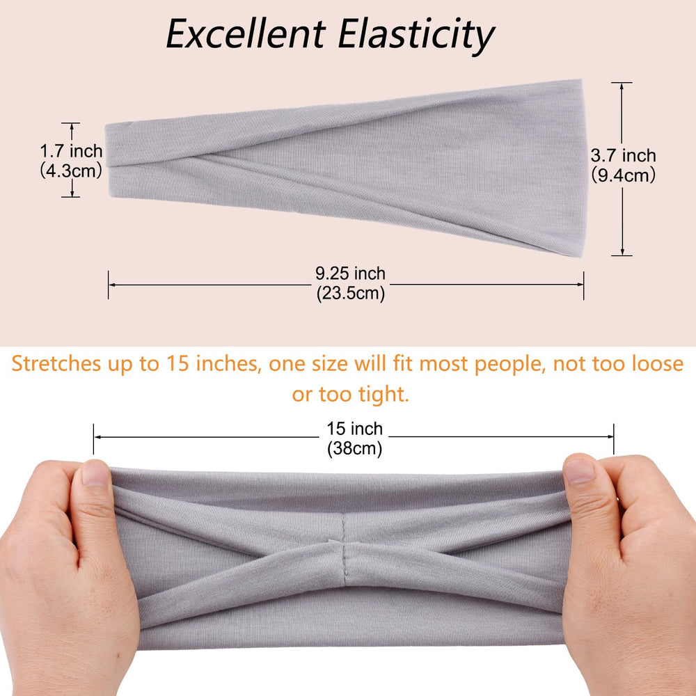 RuiYok headband folded narrower to show styling versatility and fit