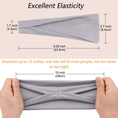 RuiYok headband folded narrower to show styling versatility and fit