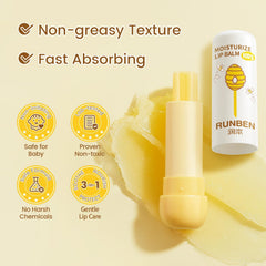 RUNBEN balms in hand showing portable size and easy use