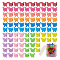 Ruocce front packaging showing mixed matte butterfly clips - convenient variety