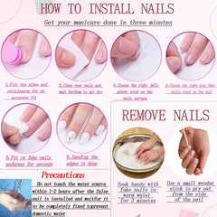 RUOKEXIN size comparison with ruler illustrating ten sizes for tailored nail fit