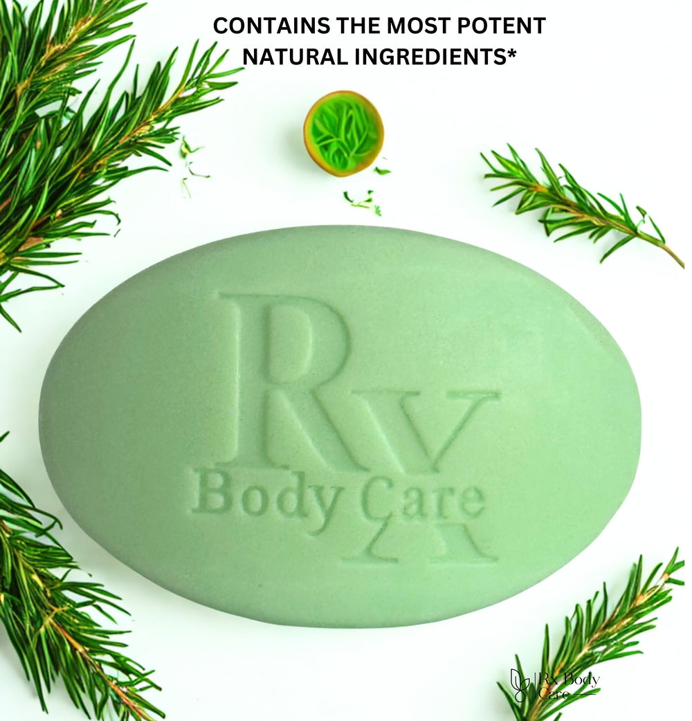 RX Body Care used as foot wash showing freshening and odor control benefits