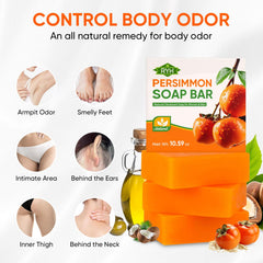 RYH persimmon soap foam lather in shower demonstrating effective cleansing