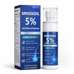 Rylx front bottle view showing 5% minoxidil concentration for fast absorption