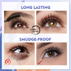 SACE LADY applied on model eyes for natural volume