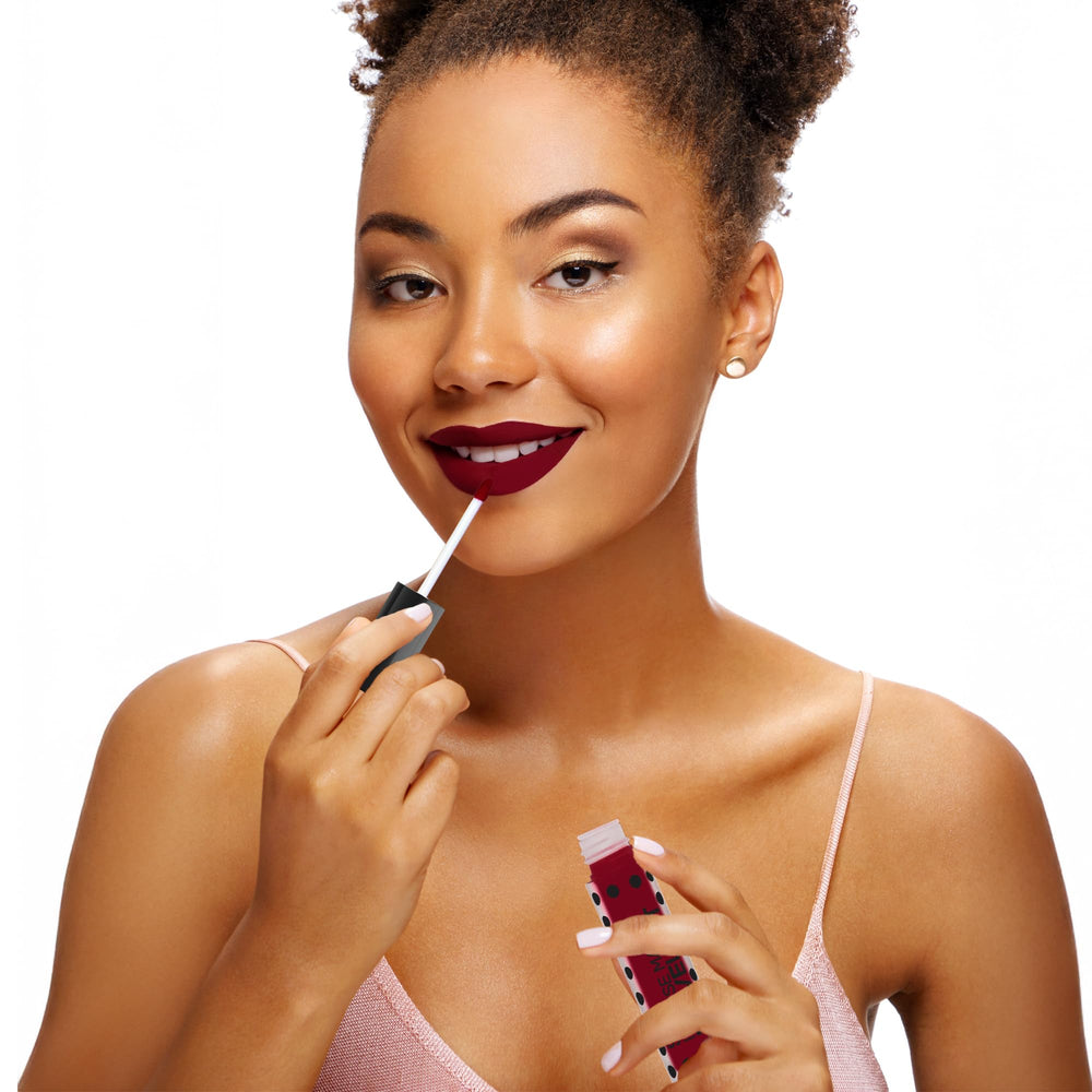 Sacha Cosmetics multiple swatches on arm showing true-to-shade, high pigment payoff